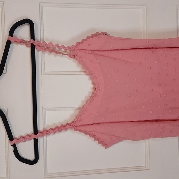 Rebecca Taylor Dot Embroidered Midi Dress in Grapefuit - Picture 6 of 12